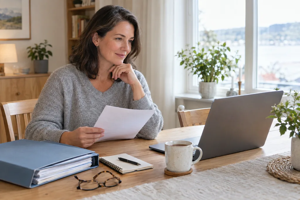 Patient at home preparing records for a video second opinion
